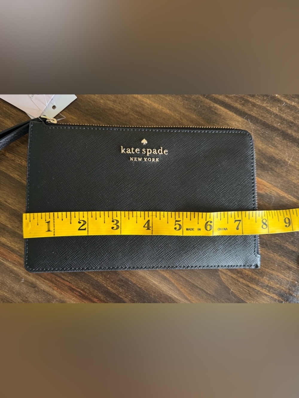 Kate Spade Staci Wristlet Black Saffiano Leather NWT Zip Clutch Wallet WLR00134 - Picture 6 of 7